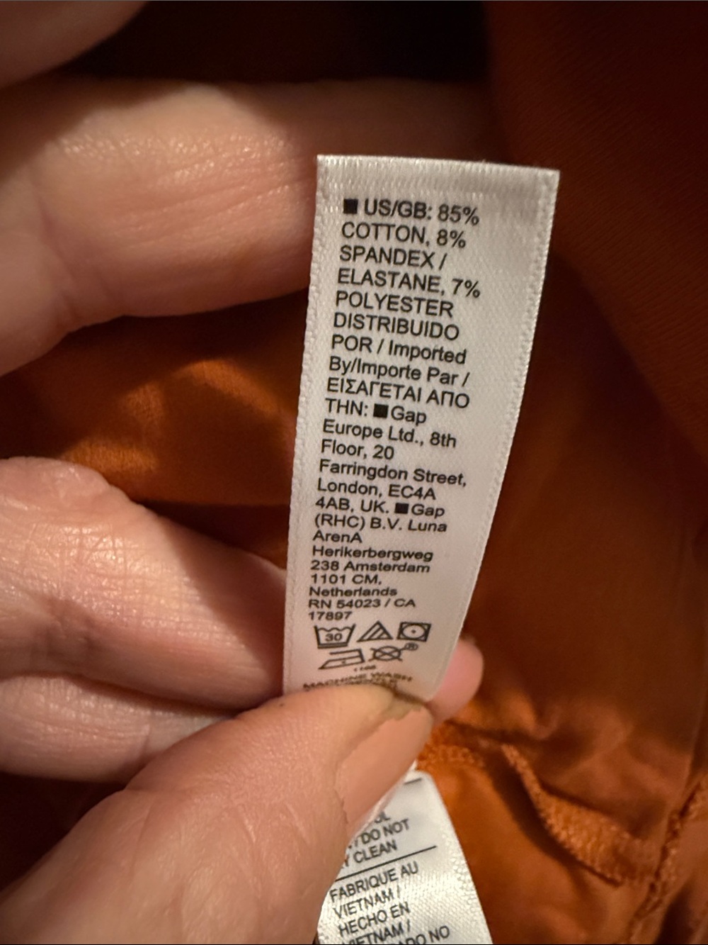 Athleta Long Sleeve V-Neck Top in Terra Cotta - Picture 4 of 8